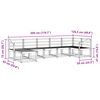 vidaXL Āra dīvānu komplekts 7 pcs Dabiska Cietā akācijas koks