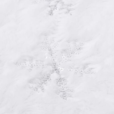 vidaXL Ziemassvētku egles pamatnes pārklājs, 122 cm, mākslīgā kažokāda
