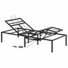 vidaXL Elektriskā regulējamā gultas rāmis Melns 90 x 190 x 48 cm