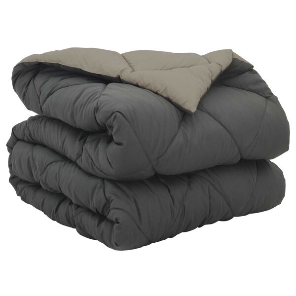 vidaXL Pilnas gada sega Gai&scaron;i pelēks un antracīts 220 x 140 cm