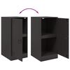 vidaXL kumode, melna, 34,5x39x73 cm, tērauds