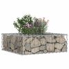 vidaXL Gabions pacelta gulta Sudraba 60 x 60 x 20 cm Cinkots tērauds