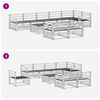 vidaXL Āra dīvānu komplekts 9 pcs Dabiska Cietā akācijas koks