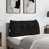 vidaXL Atpakaļ spilvens Melna 100 x 24 x 50 cm audums