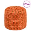 vidaXL laivu virve, oranža, 6 mm, 25 m, polipropilēns