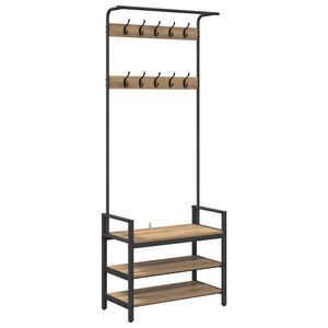 vidaXL Pakaramais Artisan Ozols 75 x 34 x 184 cm Inženierijas koks