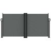 vidaXL izvelkams sānu aizslietnis, antracītpelēks, 120x1200 cm
