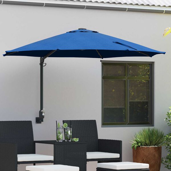 vidaXL Dārza parasols Azurblau 248 x 248 x 148 cm