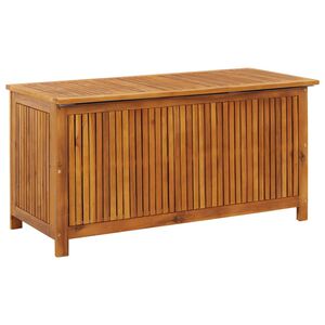 vidaXL dārza uzglabā&scaron;anas kaste, 113x50x58 cm, akācijas masīvkoks