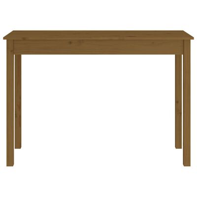 vidaXL konsoles galdiņš, medus brūns, 110x40x75 cm, priedes masīvkoks