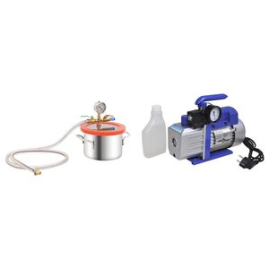 vidaXL vakuuma kamera ar vienpakāpes sūkni, 3,7 l