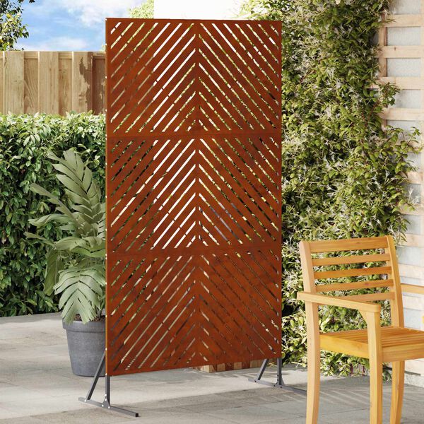 vidaXL Privātuma ekrāns Pelēka 100 x 50 x 180 cm Tērauds