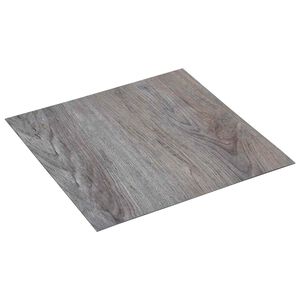 vidaXL Pa&scaron;līmējo&scaron;ie Grīdas Dēļi Gai&scaron;i brūns un melns 30,5 x 30,5 cm