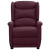 vidaXL elektrisks masāžas krēsls, violets audums