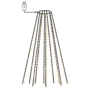 vidaXL Ziemassvētku lampiņas, 150 LED, 150 cm