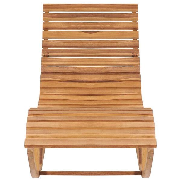 vidaXL sauļo&scaron;anās &scaron;ūpuļkrēsls ar matraci, masīvs tīkkoks