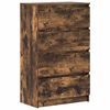 vidaXL kumode, ozolkoka krāsā, 60x35x98,5 cm, inženierijas koks