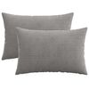 vidaXL Spilvenu pārvalks 2 pcs HEERLEN Gai&scaron;i pelēka 50 x 80 cm