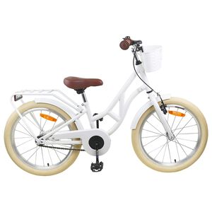 vidaXL Bērnu Velosipēds 20 Collas 6-11 Balts