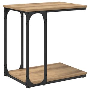 vidaXL Sānu galds Artisānā ozols 50 x 35 x 52 cm Inženierijas koks