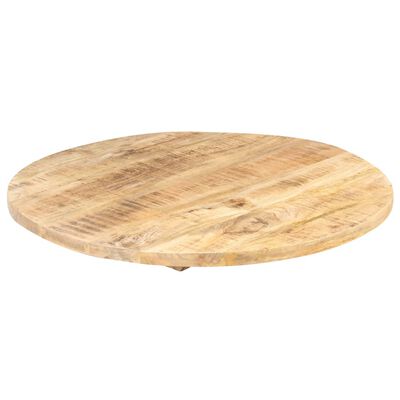 vidaXL galda virsma, 25-27 mm, 60 cm, apaļa, mango masīvkoks