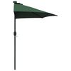 vidaXL Dārza parasols Zaļa 294 x 150 x 223 cm Poliesters un tērauds