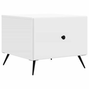 vidaXL Kafijas galdiņ&scaron; Balts 49 x 50 x 40 cm Inženierijas koks