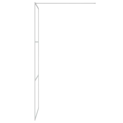vidaXL dušas siena, 80x195 cm, caurspīdīgs ESG stikls, sudrabaina