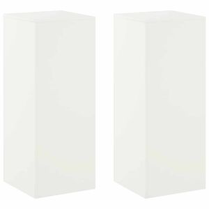 vidaXL Augu statīvs 2 pcs Balts 40 x 40 x 100 cm Tērauds