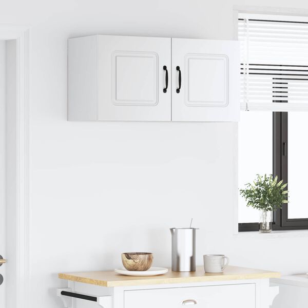 vidaXL Virtuves Skapis Kalmar Balts 80 x 31 x 40 cm Inženierijas koks