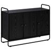 vidaXL kumode Melns ozols 102 x 35 x 75 cm mākslīgais koks