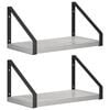 vidaXL Sienas plaukti 2 gab. Betona pelēks 30 x 16 x 15,5 cm
