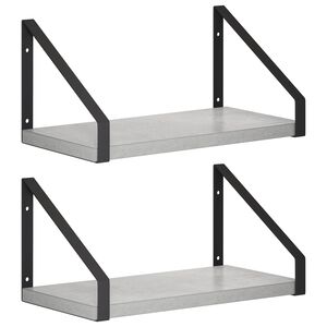 vidaXL Sienas plaukti 2 gab. Betona pelēks 30 x 16 x 15,5 cm