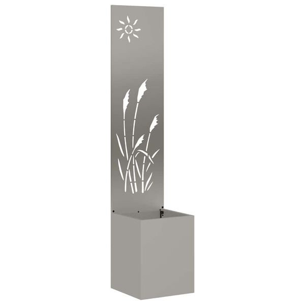 vidaXL Dārza privātuma ekrāns Rūsa 32 x 140 cm Novecināts tērauds