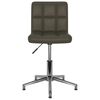 3087657 vidaXL Swivel Dining Chair Brown Faux Leather (334398)