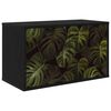 vidaXL Sienā montējams TV skapis ELBURG 69 x 33 x 40 cm Melns ozols