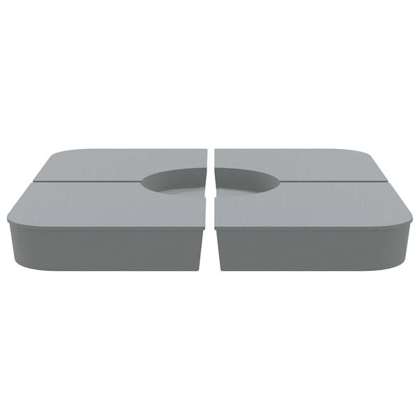 vidaXL 4 gab. saulessarga bāzes komplekts krustveida 100 kg PP