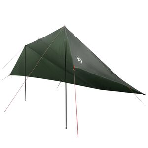vidaXL Transportlīdzekļa nojume Armijas zaļa 518 x 580 x 215 cm