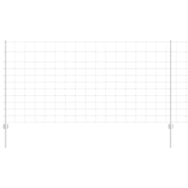 vidaXL Žogs ar stabu Sudraba 1,2 x 50 m Tērauds