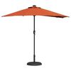 vidaXL Dārza parasols Sarkanbrūns 294 x 150 x 223 cm