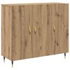 vidaXL Puse Artisānā ozols 90 x 34 x 80 cm Inženierijas koks