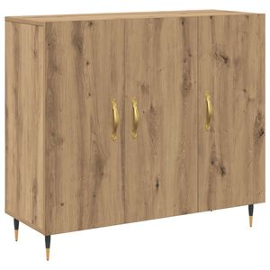 vidaXL Puse Artisānā ozols 90 x 34 x 80 cm Inženierijas koks
