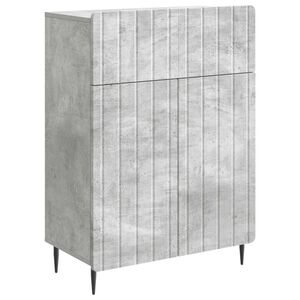 vidaXL Puse Betona pelēks 66 x 34,5 x 92 cm Inženierijas koks