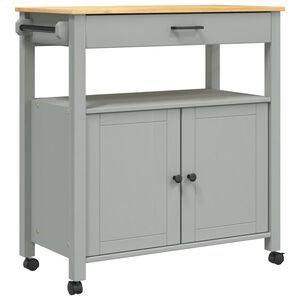 vidaXL virtuves ratiņi MONZA, 84x40x88,5 cm, priedes masīvkoks