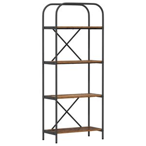 vidaXL Grāmatu plaukts 4 līmeņi 60 x 30 x 146 cm Inženierijas koks