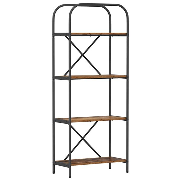 vidaXL Grāmatu plaukts Vecs koks 60 x 30 x 146 cm Inženierijas koks