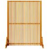 vidaXL Privātuma ekrāns Brūna 79.5 x 50 x 110 cm Akācijas masīvkoks