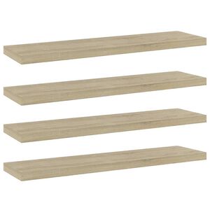 vidaXL plauktu dēļi, 4 gab., ozolkoka, 40x10x1,5 cm, inženierijas koks