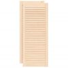 vidaXL skapja durvis, žalūziju dizains, 2 gab., 99,3x39,4 cm, priede