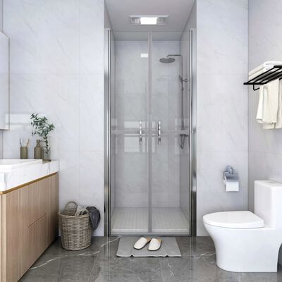 vidaXL dušas durvis, 101x190 cm, ESG, caurspīdīgas